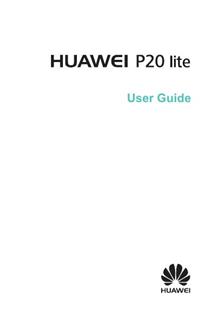 Huawei P20 Lite manual. Camera Instructions.